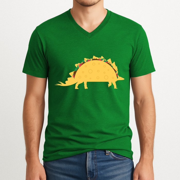 Tacosarus V-Neck T-Shirt