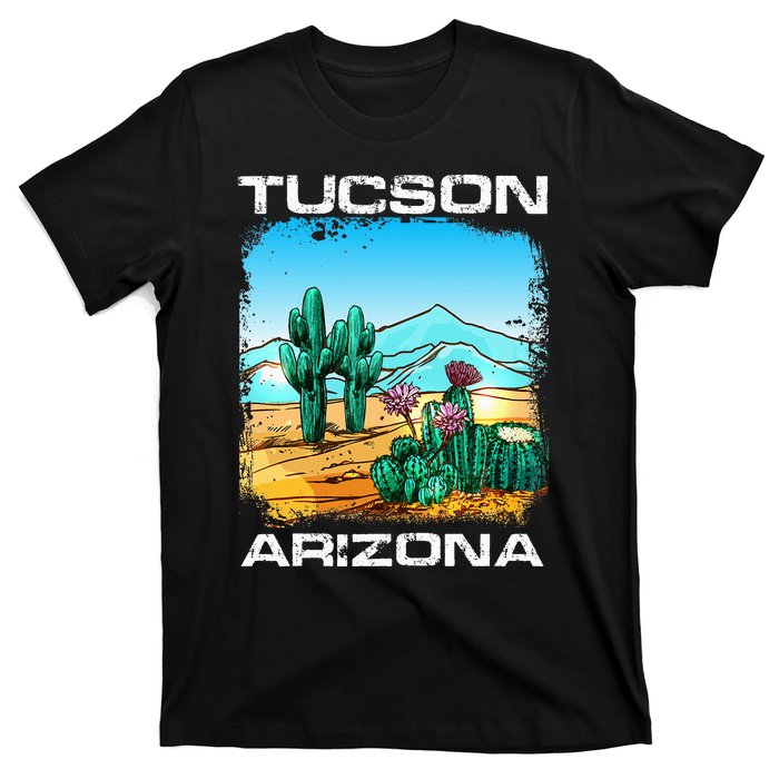 Tucson Arizona Desert Retro Cactus T-Shirt