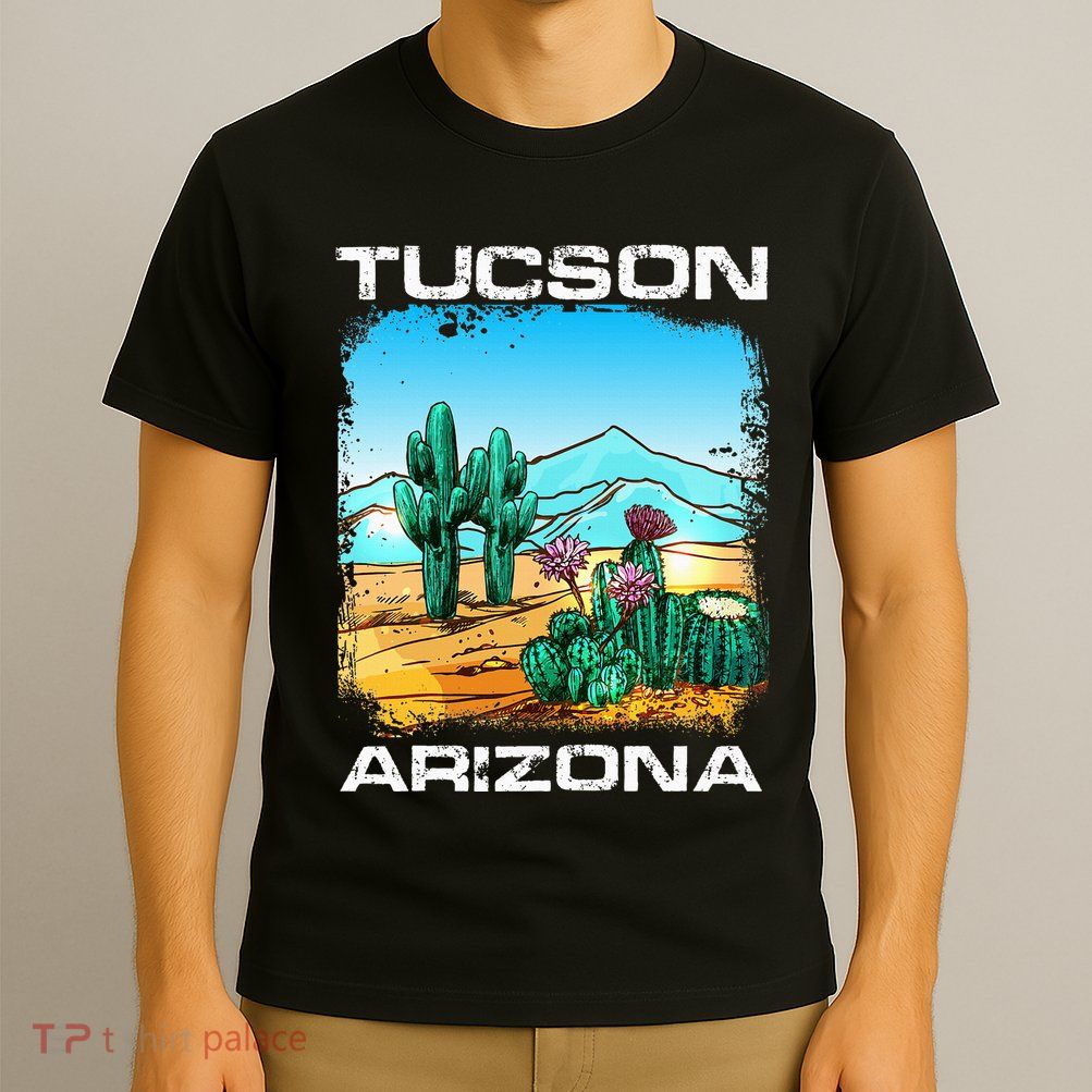 Tucson Arizona Desert Retro Cactus T-Shirt