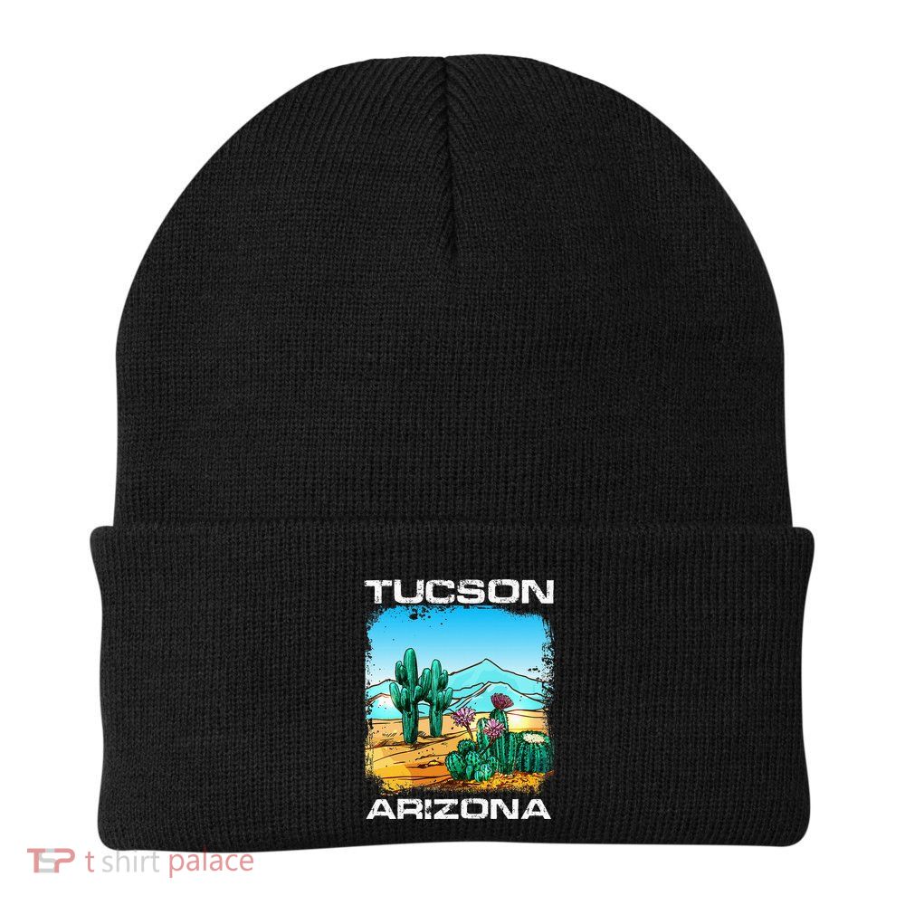 Tucson Arizona Desert Retro Cactus Beanie