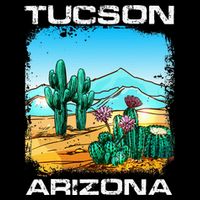 Tucson Arizona Desert Retro Cactus 16 in Basic Backpack