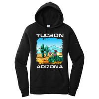 Tucson Arizona Desert Retro Cactus Women's Pullover Hoodie