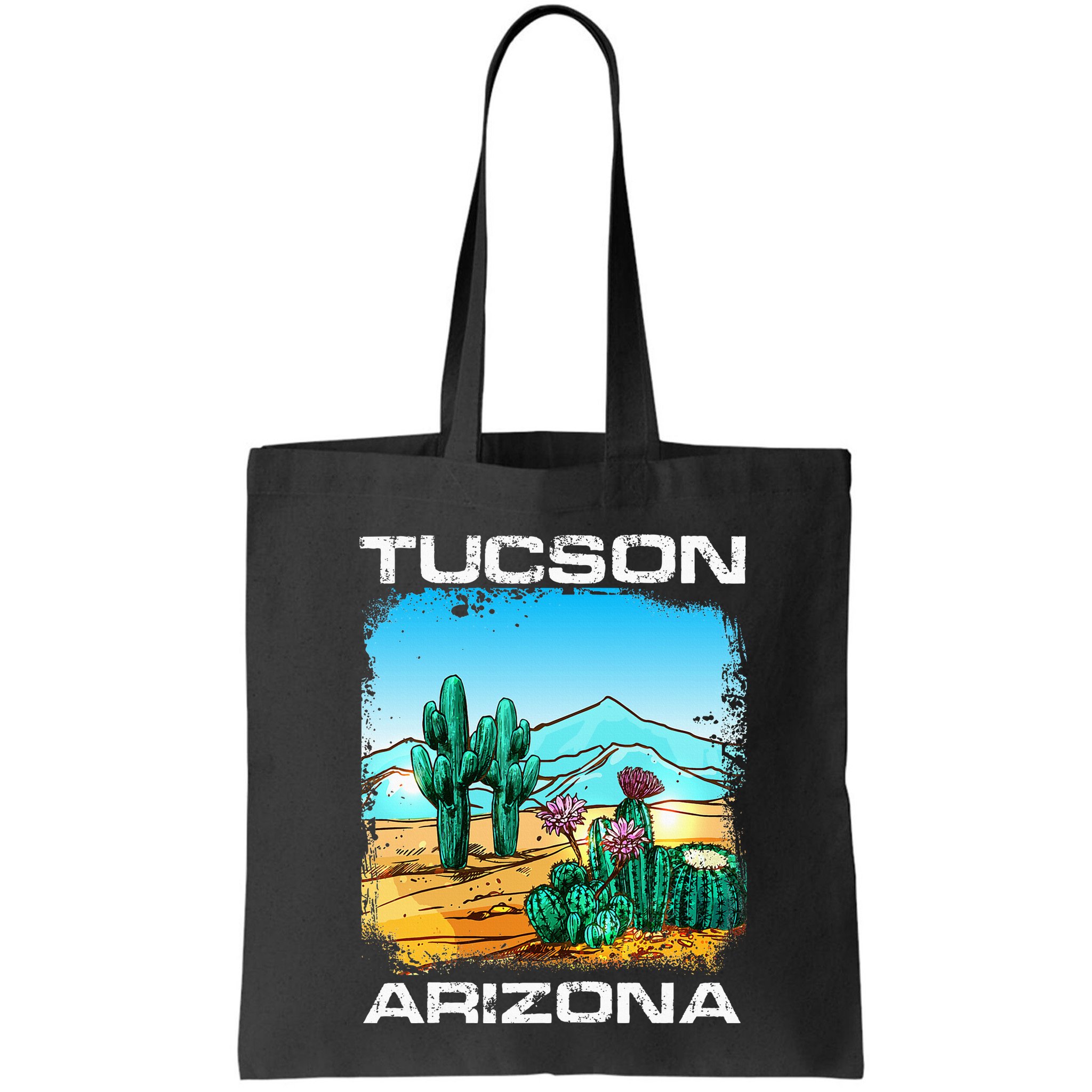 Tucson Arizona Desert Retro Cactus Bag