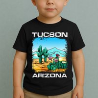 Tucson Arizona Desert Retro Cactus Toddler T-Shirt
