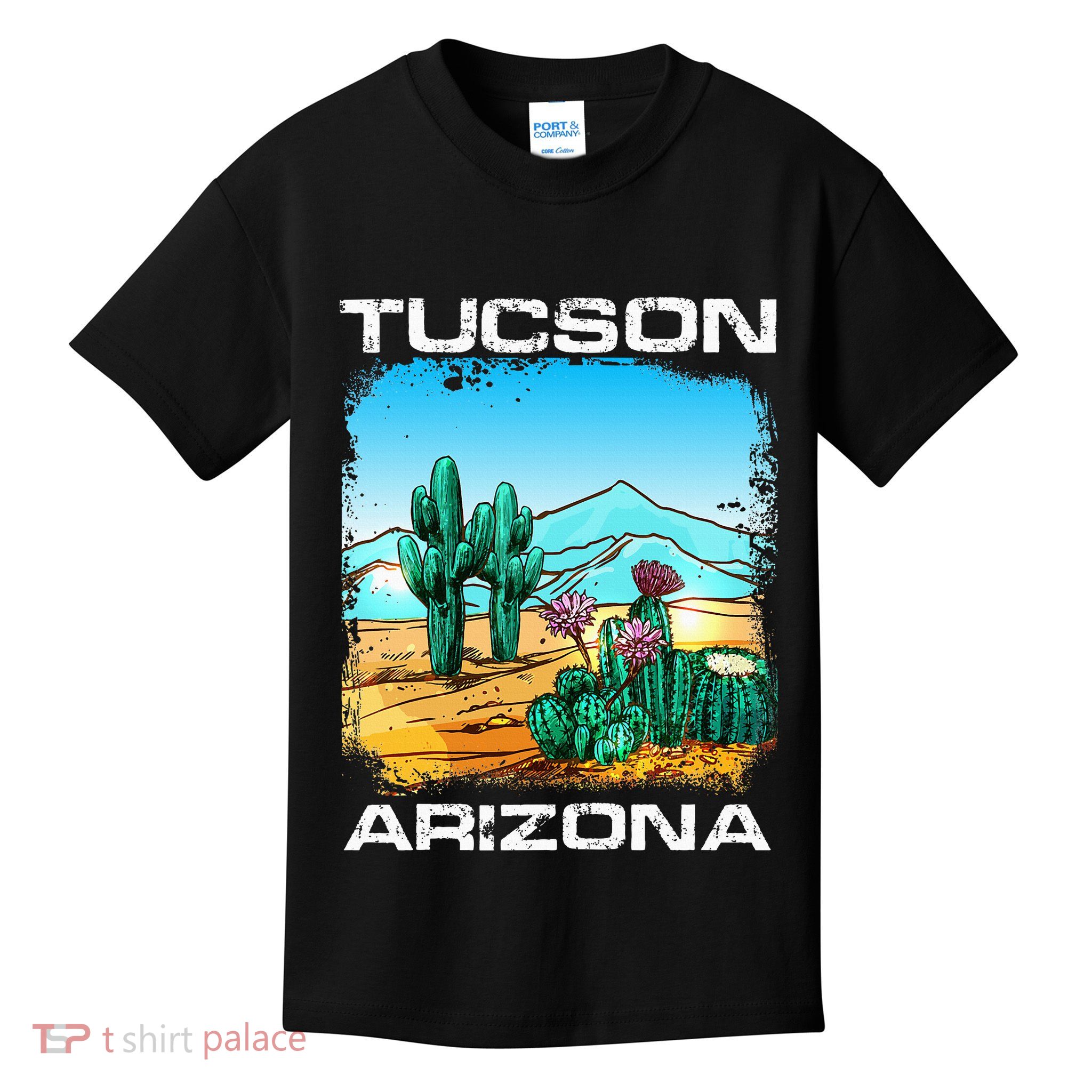Tucson Arizona Desert Retro Cactus Kids T-Shirt