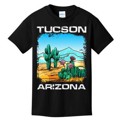 Tucson Arizona Desert Retro Cactus Kids T-Shirt