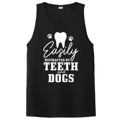 Teeth And Dogs Dentist Dental Student Assistant Hygienist Gift PosiCharge Competitor Tank