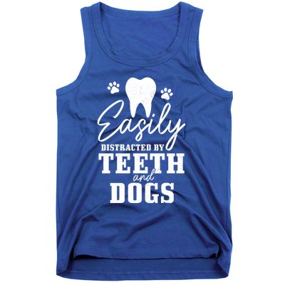 Teeth And Dogs Dentist Dental Student Assistant Hygienist Gift Tank Top