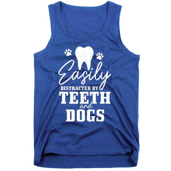 Teeth And Dogs Dentist Dental Student Assistant Hygienist Gift Tank Top