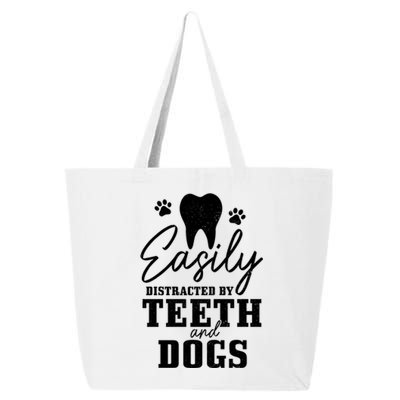 Teeth And Dogs Dentist Dental Student Assistant Hygienist Gift 25L Jumbo Tote