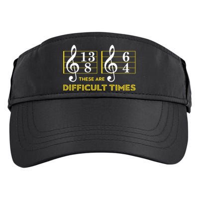 These Are Difficult Times Music Lover Gifts Adult Drive Performance Visor