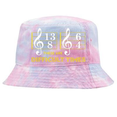 These Are Difficult Times Music Lover Gifts Tie-Dyed Bucket Hat