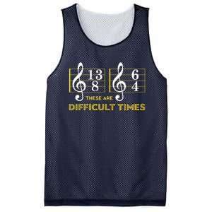 These Are Difficult Times Music Lover Gifts Mesh Reversible Basketball Jersey Tank