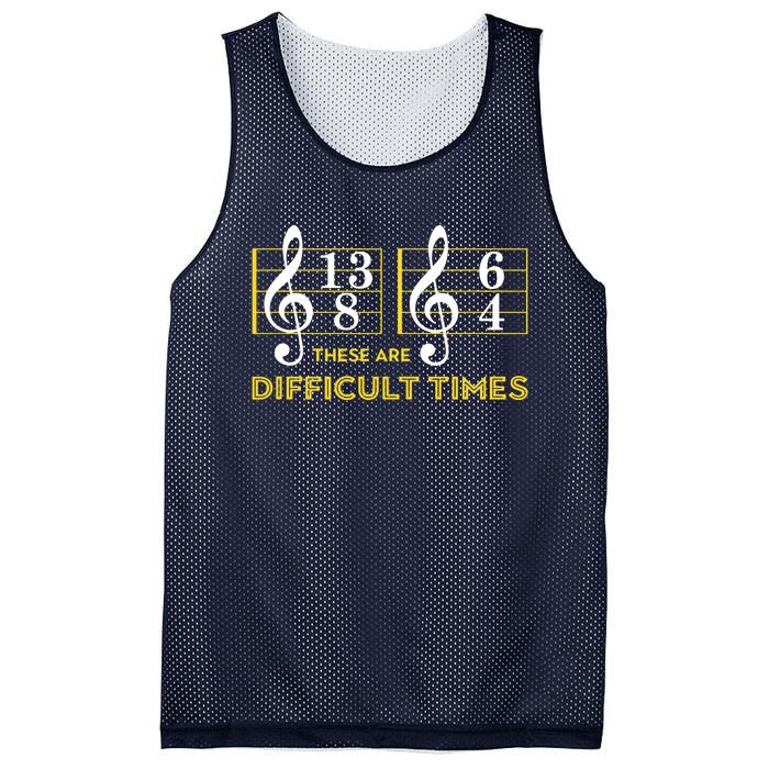 These Are Difficult Times Music Lover Gifts Mesh Reversible Basketball Jersey Tank