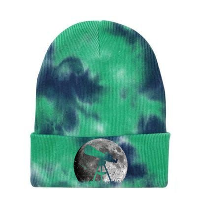 Telescope Astronomy Design For Space Fans Tie Dye 12in Knit Beanie