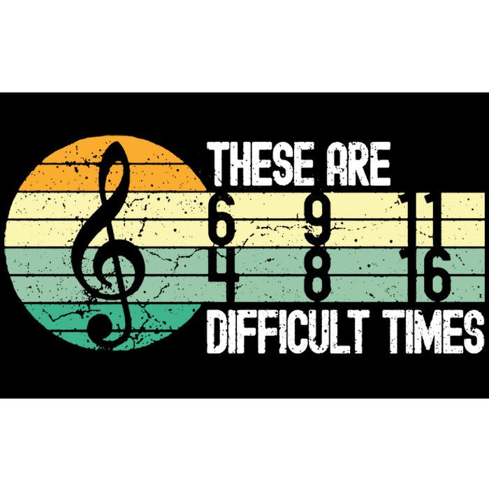 These Are Difficult Times Music Sheet Bumper Sticker