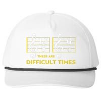 These Are Difficult Times Music Lover Gifts Snapback Five-Panel Rope Hat