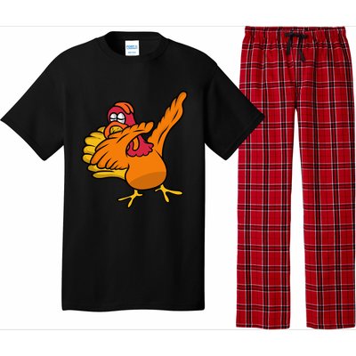 Thanksgiving And Dabbing Turkey Great Gift Pajama Set