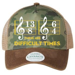 These Are Difficult Times Music Lover Legacy Tie Dye Trucker Hat