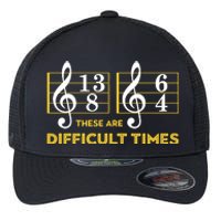 These Are Difficult Times Music Lover Flexfit Unipanel Trucker Cap