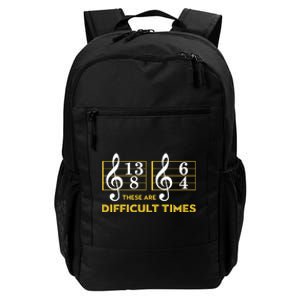 These Are Difficult Times Music Lover Daily Commute Backpack