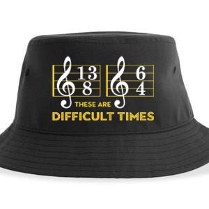 These Are Difficult Times Music Lover Sustainable Bucket Hat