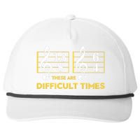 These Are Difficult Times Music Lover Snapback Five-Panel Rope Hat