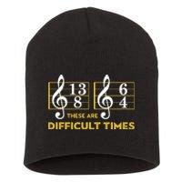 These Are Difficult Times Music Lover Short Acrylic Beanie