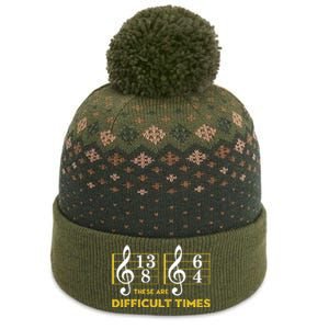 These Are Difficult Times Music Lover The Baniff Cuffed Pom Beanie