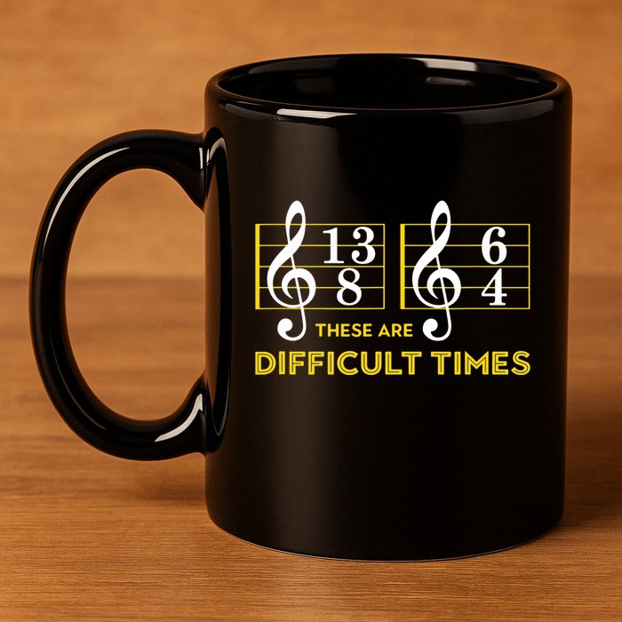 These Are Difficult Times Music Lover Gifts 11oz C Handle Ceramic Mug