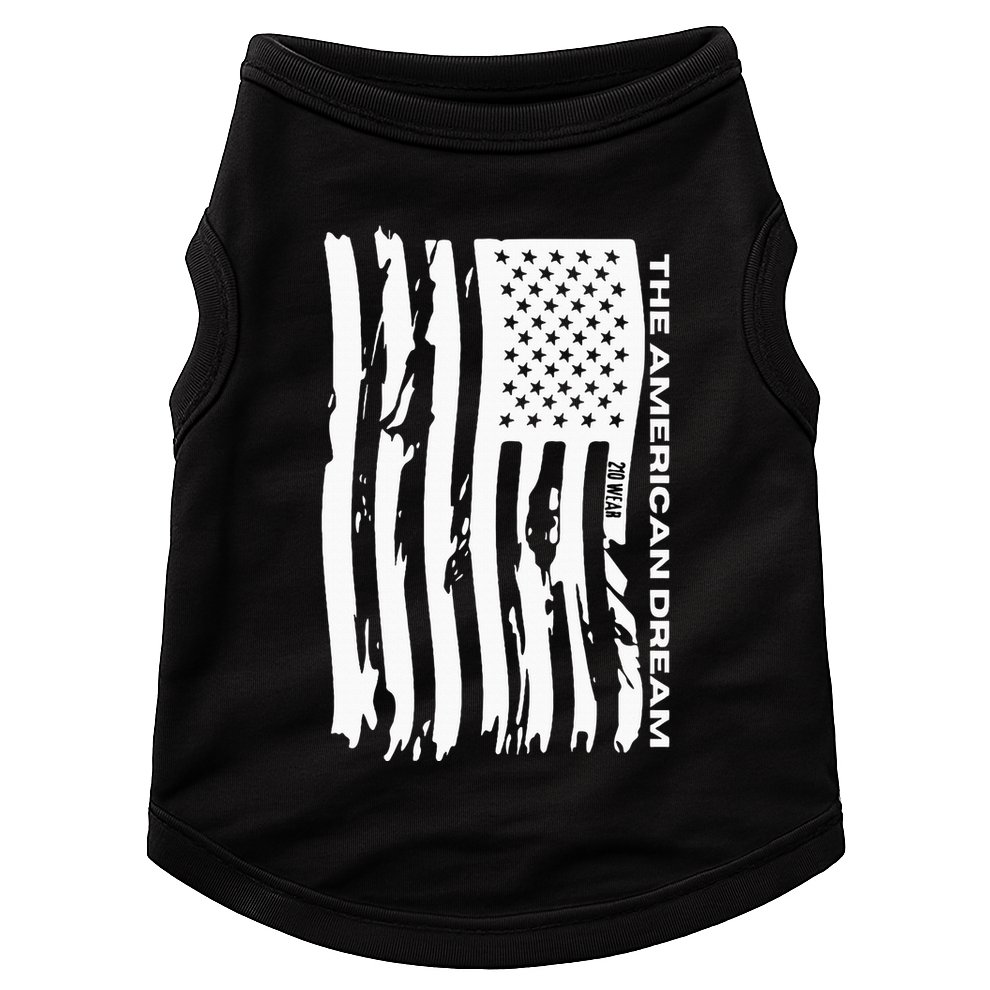 The American Dream Usa American Flag Patriotic Apparel Doggie Tank