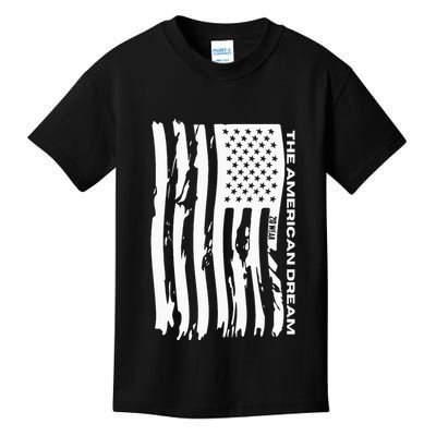 The American Dream Usa American Flag Patriotic Apparel Kids T-Shirt
