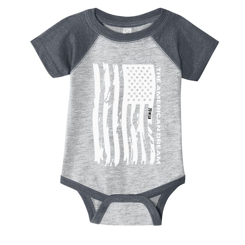 The American Dream Usa American Flag Patriotic Apparel Infant Baby Jersey Bodysuit