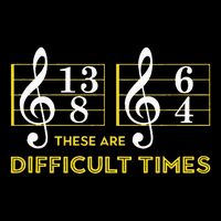 These Are Difficult Times Music Lover Gifts Cooling Performance Crew T-Shirt