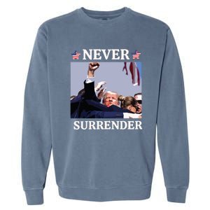 Trump Assassination Donald Trump Assassination Fight Garment-Dyed Sweatshirt