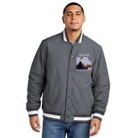 Trump Assassination Donald Trump Assassination Fight Insulated Varsity Jacket