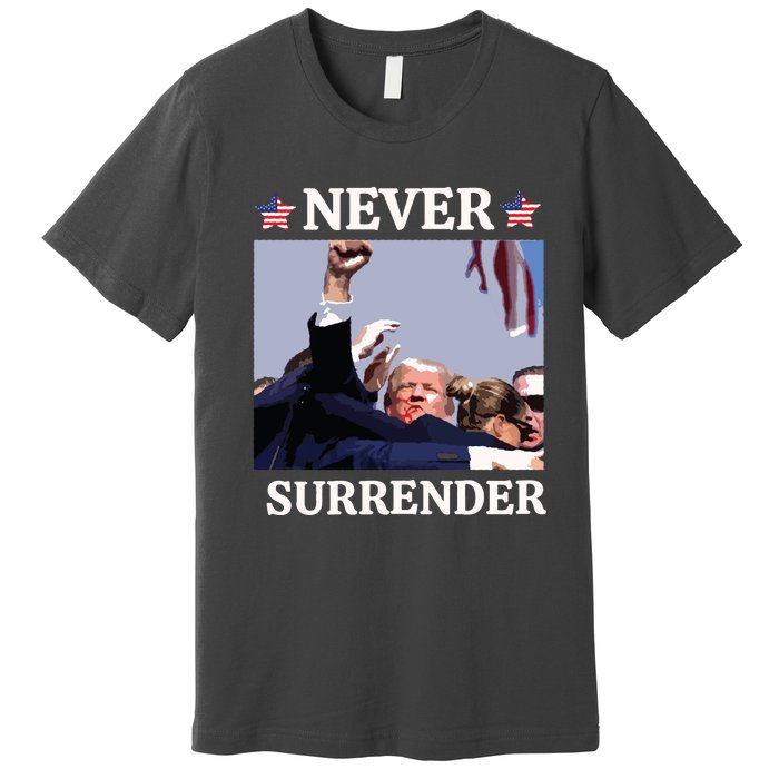 Trump Assassination Donald Trump Assassination Fight Premium T-Shirt