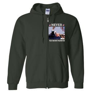 Trump Assassination Donald Trump Assassination Fight Full Zip Hoodie