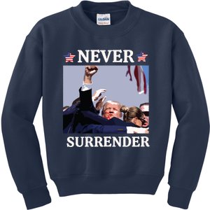 Trump Assassination Donald Trump Assassination Fight Kids Sweatshirt