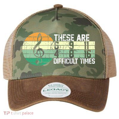 These Are Difficult Times Music Sheet Funny Band Gift Orchestra Musical Gift Legacy Tie Dye Trucker Hat