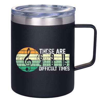 These Are Difficult Times Music Sheet Funny Band Gift Orchestra Musical Gift 12oz Stainless Steel Coffee Mug