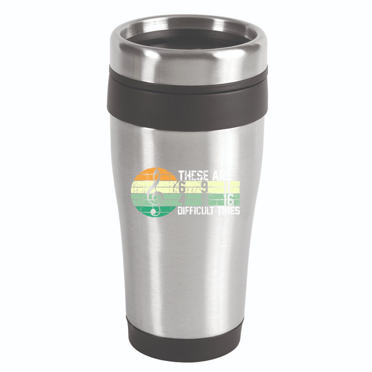 These Are Difficult Times Music Sheet Funny Band Gift Orchestra Musical Gift 16oz Travel Tumbler
