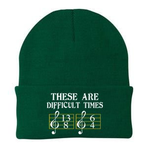 These Are Difficult Times Music Knit Cap Winter Beanie