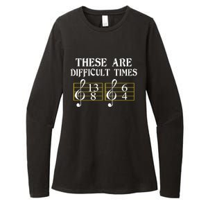 These Are Difficult Times Music Womens CVC Long Sleeve Shirt