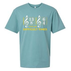 These Are Difficult Times Music Lover Gifts Sueded Cloud Jersey T-Shirt