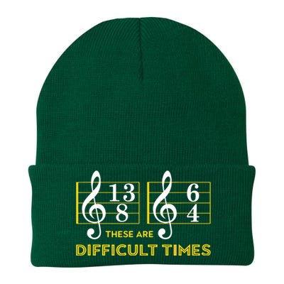 These Are Difficult Times Music Lover Gifts Knit Cap Winter Beanie