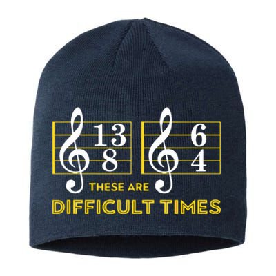 These Are Difficult Times Music Lover Gifts Sustainable Beanie