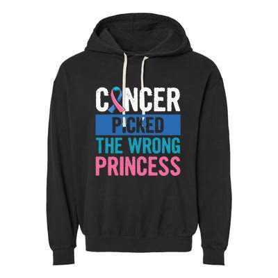 Thyroid Awareness Design For A Thyroid Cancer Warrior Garment-Dyed Fleece Hoodie