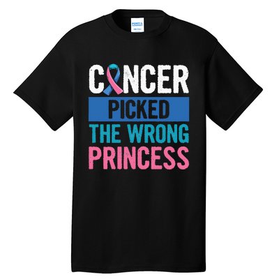 Thyroid Awareness Design For A Thyroid Cancer Warrior Tall T-Shirt