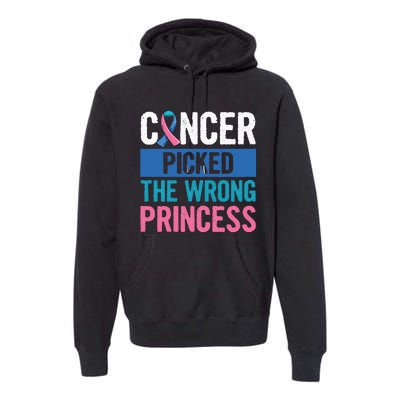 Thyroid Awareness Design For A Thyroid Cancer Warrior Premium Hoodie